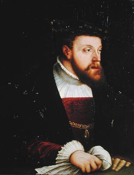 Portrait of Charles V (1500-58) from German School