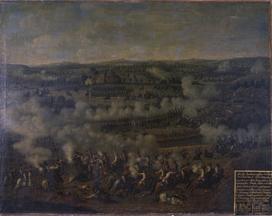 The Battle of Rossbach from German School