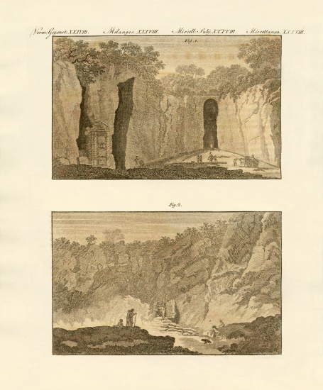 Famous caves from German School, (19th century)