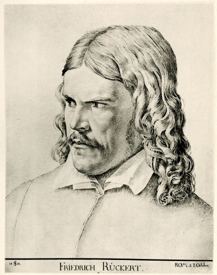 Friedrich Rückert from German School, (19th century)