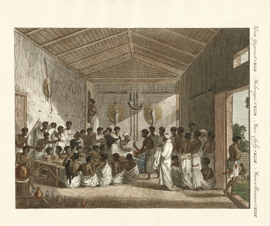 Great symposia by the Ras of Tiger in Abyssinia from German School, (19th century)