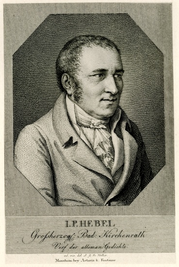Johann Peter Hebel from German School, (19th century)