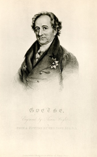 Johann Wolfgang von Goethe from German School, (19th century)