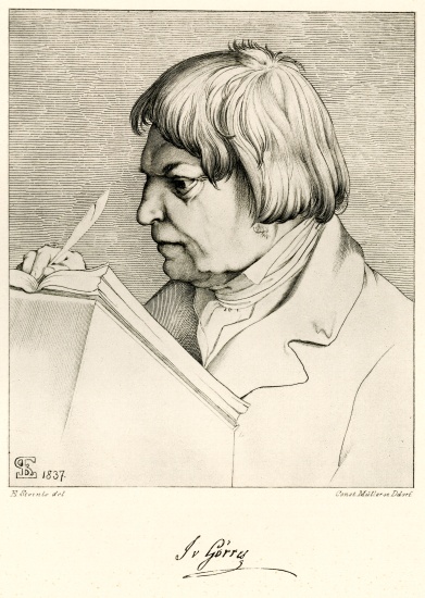 Joseph von Görres from German School, (19th century)