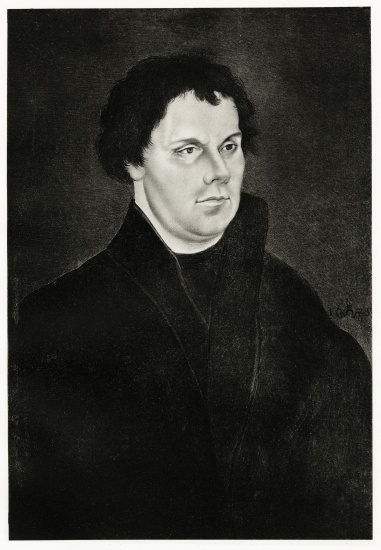 Martin Luther from German School, (19th century)