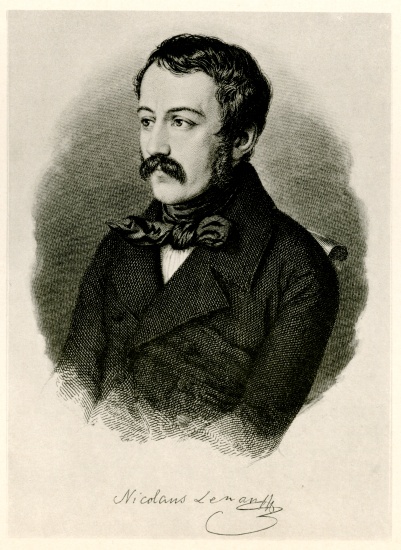 Nikolaus Lenau from German School, (19th century)