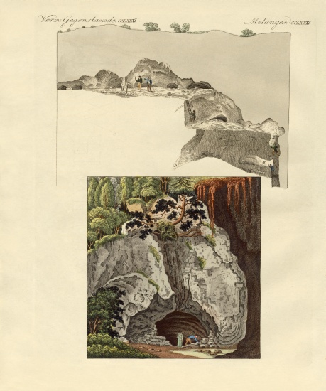 The cave of Gaillenreuth from German School, (19th century)
