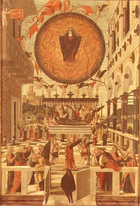 The Dormition and Assumption of the Virgin from Gerolamo  da Vicenza