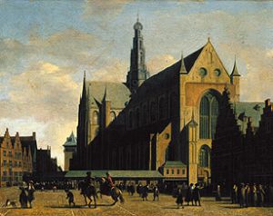 The Groote Kerk in Haarlem. from Gerrit Adriaensz Berckheyde
