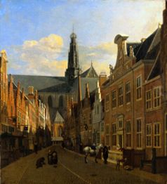 Strasse in Haarlem. from Gerrit Adriaensz Berckheyde