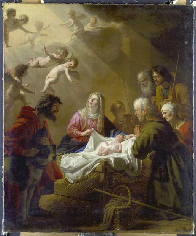 The adoration of the shepherds from Gerrit van Honthorst