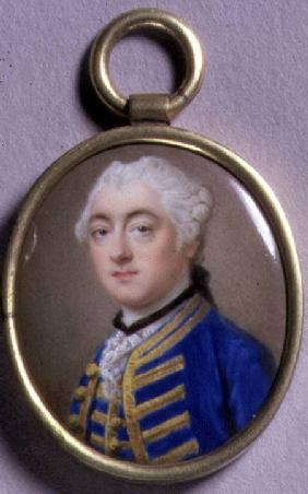 Portrait Miniature of a Man in Blue