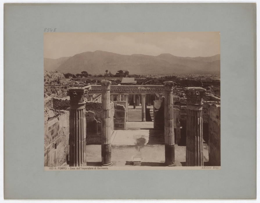 Pompeii: House of the Emperor of Germany, No. 10219 from Giacomo Brogi
