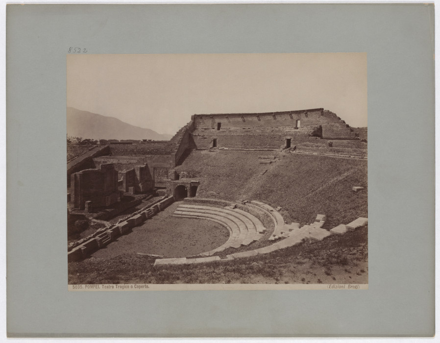 Pompeii: Tragic or Covered Theatre, No. 5035 from Giacomo Brogi