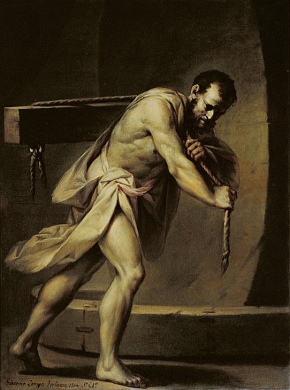 Samson in the treadmill from Giacomo Zampa