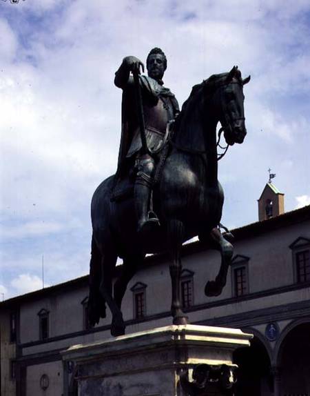 Equestrian Statue of Grand Duke Ferdinand, detail of the horse and rider from Giambologna