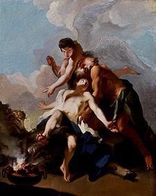 The sacrifice of Isaac.