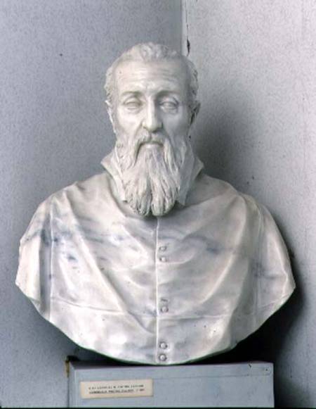 Bust of Cardinal Pietro Valier - Gianlorenzo Bernini as art print or ...