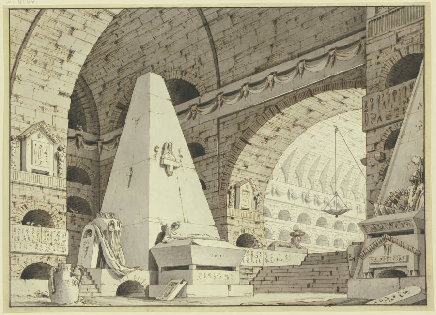 Grabgewölbe mit einer Pyramide from Giorgio Fuentes