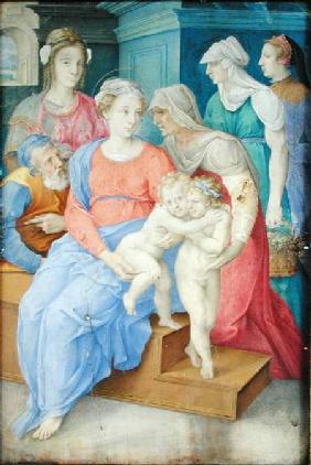 The Holy Family with St. Elizabeth, St. John the Baptist and Three Noblewomen