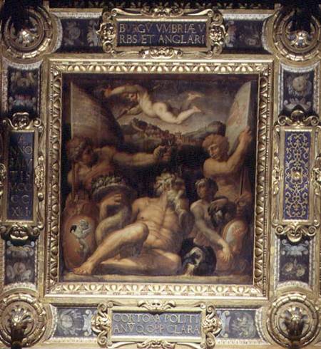 Allegory of the Cortona and Montepulciano regions from the ceiling of the Salone dei Cinquecento from Giorgio Vasari