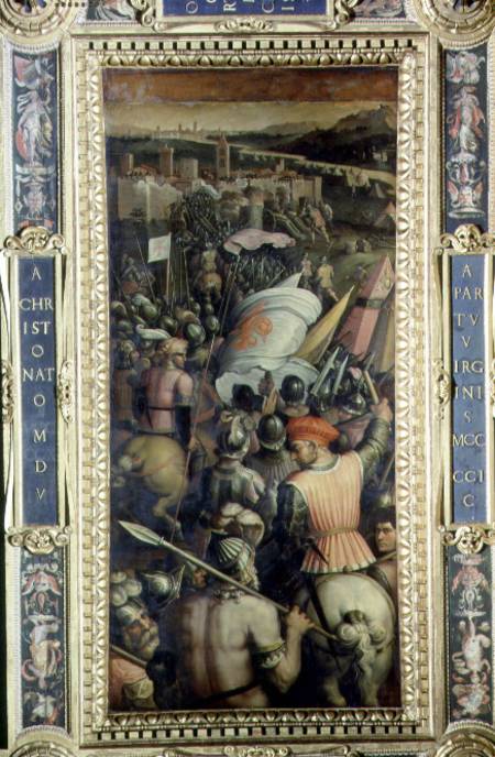 The Capture of Cascina from the ceiling of the Salone dei Cinquecento from Giorgio Vasari