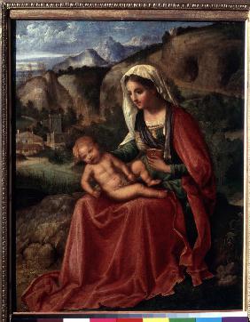 The Virgin and Child in a Landscape