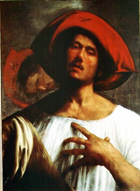 Young Man Singing from Giorgione (aka Giorgio Barbarelli or da Castelfranco)