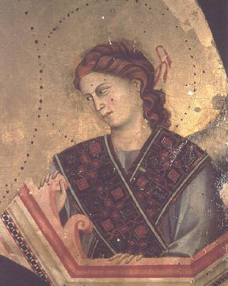 Angel from Madonna and Child Enthroned from Giotto (di Bondone)