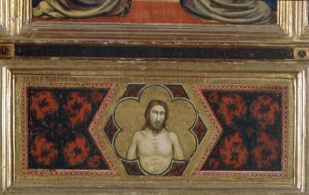 Wounded Christ from the Coronation of the Virgin Polyptych (centre predella) from Giotto (di Bondone)