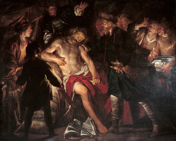 The death of Cato from Giovacchino Assereto
