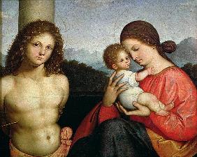 Madonna and Child with St. Sebastian