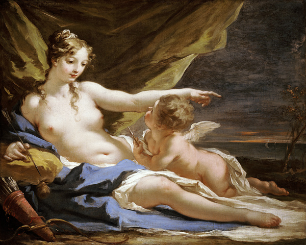 Venus und Amor. from Giovanni Antonio Pellegrini