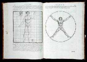 Ideal proportions based on the human body, from 'Della Architettura'