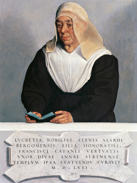 The Abbess Lucrezia Vertova Agliardi from Giovanni Battista Moroni