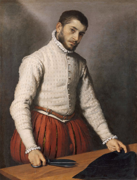 Portrait of a tailor from Giovanni Battista Moroni