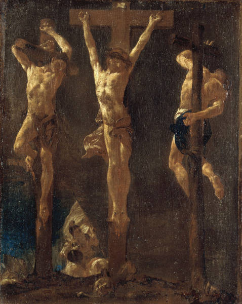 G.B.Piazzetta / Crucifixion / Paint. from Giovanni Battista Piazzetta