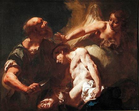 Sacrifice of Isaac from Giovanni Battista Piazzetta