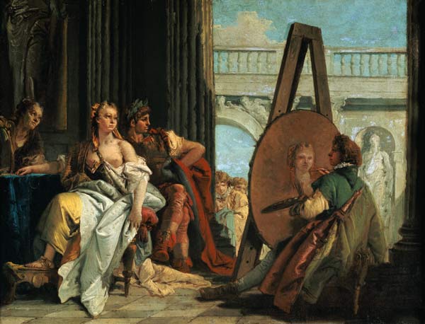 Alexander of the great and Campaspe in the studio of Apelles I. from Giovanni Battista Tiepolo