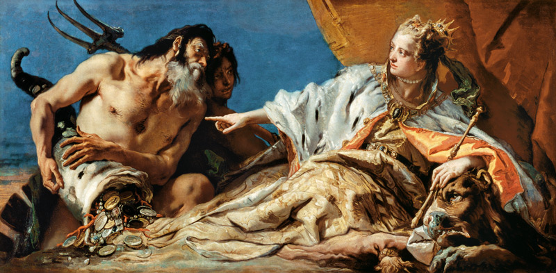 Neptune offering presents to Venice from Giovanni Battista Tiepolo
