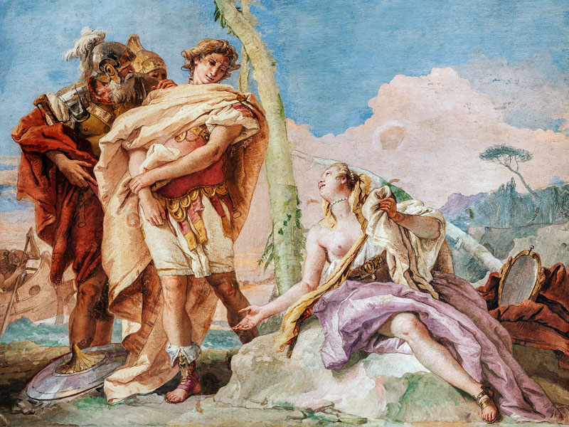 Rinaldo Abandoning Armida from 'Gerusalemme Liberata' by Torquato Tasso (1544-95) 1757 from Giovanni Battista Tiepolo
