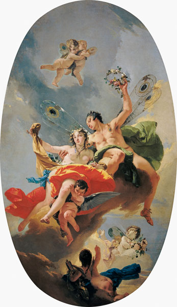 G.B.Tiepolo / Zephyr and Flora / Paint. from Giovanni Battista Tiepolo
