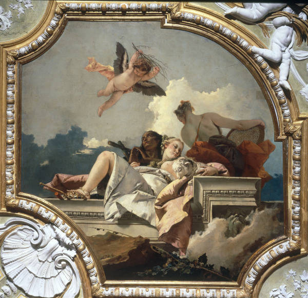 G.B.Tiepolo / Humilitas, Mansuetudo... from Giovanni Battista Tiepolo