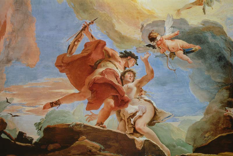 Orpheus Rescuing Eurydice from the Underworld (detail of the ceiling) from Giovanni Battista Tiepolo