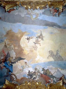 Detail from the Course of the Sun, 1740 (fresco)