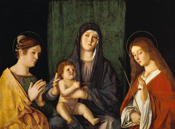 The virgin and the child with the St. Kathatina and St. Ursula from Giovanni Bellini