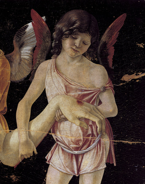 Dead Christ, angels from Giovanni Bellini