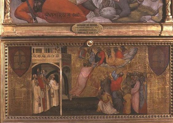 The Ascension of St. John the Evangelist (tempera on panel) from Giovanni  di Niccolo del Biondo