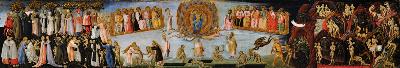 The Last Judgement, predella panel depicting Heaven and Hell