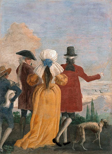 G.D.Tiepolo / Passeggiata a Tre / c.1781 from Giovanni Domenico Tiepolo